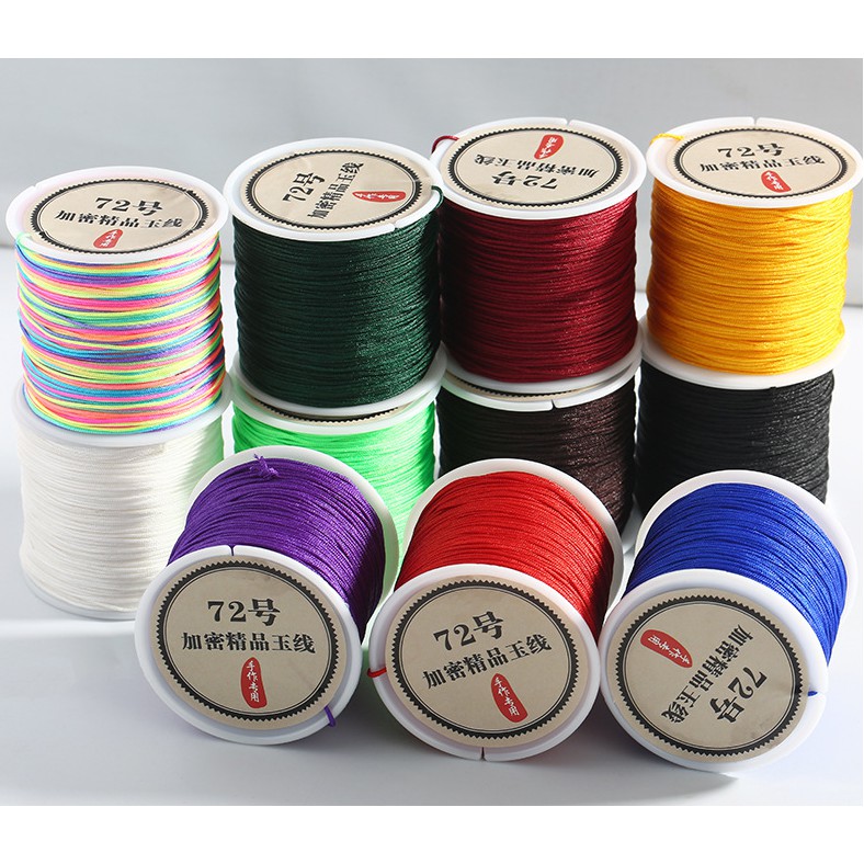 Fio de Jade de 50m, Linha de Jade fina Fio de Jade Vermelho trançado, FIO vermelho, FIO de joalharia EM stock