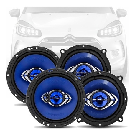 Kit Falante Hurricane Para Portas 6 + 5 Polegadas Citroen C3