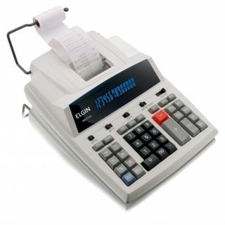 Calculadora Elgin 14 Dígitos Com Bobina MB 7142 Com Visor em Oferta na Shopee