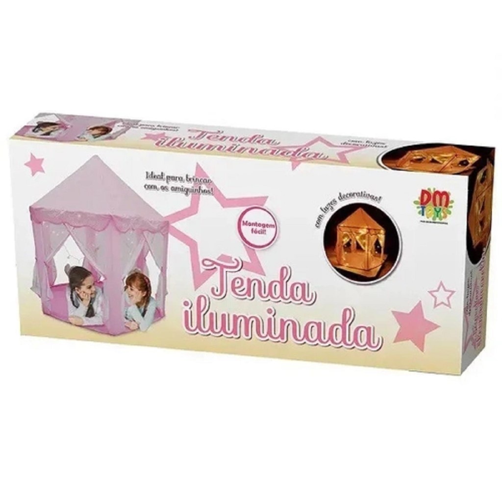 Barraca Infantil Tenda Iluminada Led Dmt 5875 - Dm Toys - Mom & Baby