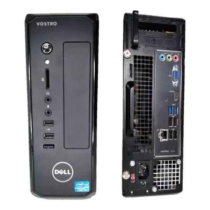 PC CPU slim Dell Vostro 270S i3 3.3 GHz 4 GB SSD 120 GB Win 10 