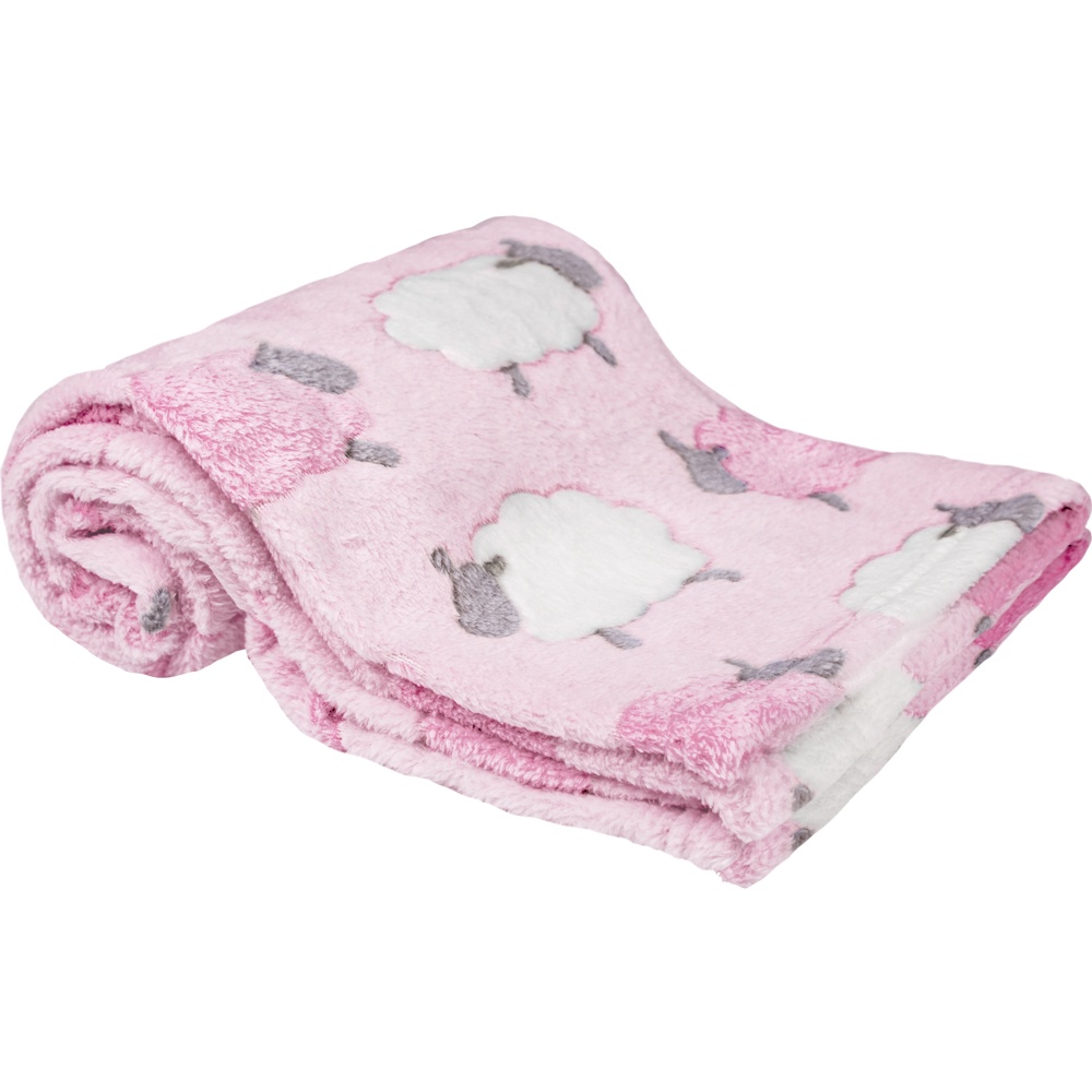 Cobertor Manta Para Bebê De Microfibra Ovelhinha Rosa Buba - Mom & Baby