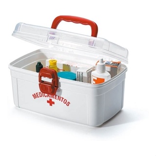 Maleta Pequena Para Medicamentos Primeiros Socorros 19x16x10Cm 043 Nitron em Oferta na Shopee