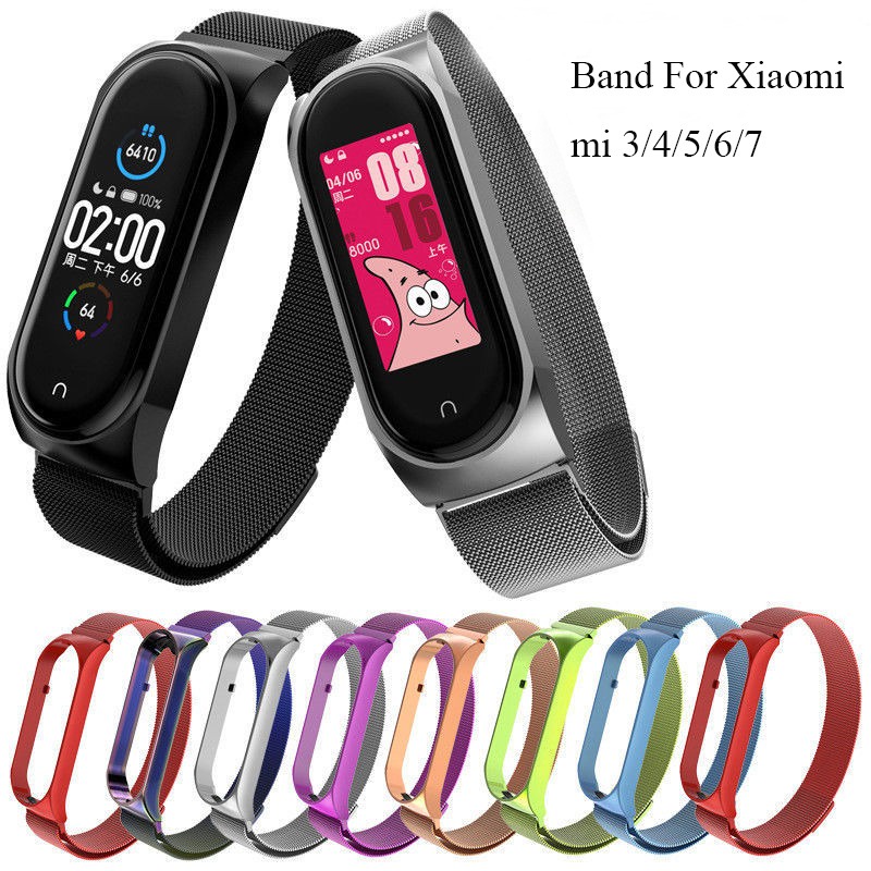 PULSEIRA DE METAL PARA XIAOMI MI BAND 6 5 3 4 em Oferta na Shopee