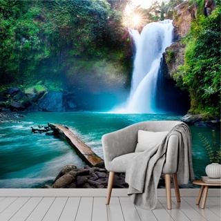 Papel de Parede Personalizado Cachoeira em Oferta na Shopee