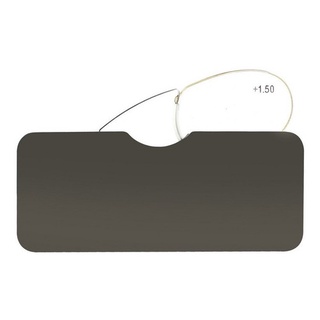 Mini Oculos De Leitura Portátil Com Case - Inox