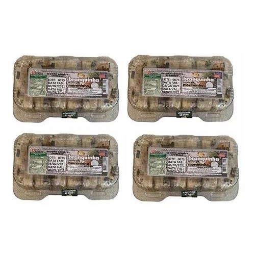 Kit 4 Caixas Cocada Caseira Moreninha Total De 1,6kg 48und.