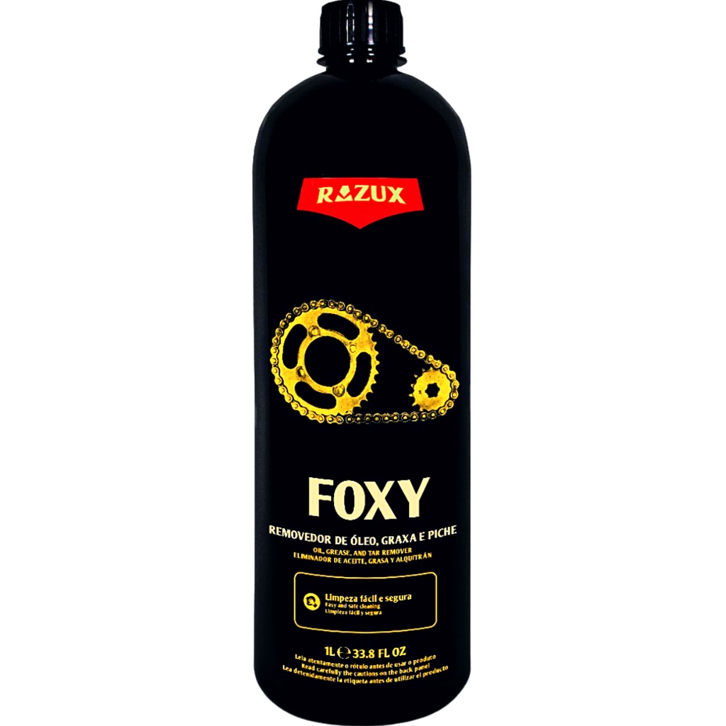 Foxy Limpa Corrente E Motor Tira Piche Óleo Graxa Razux 1l em Oferta na Shopee