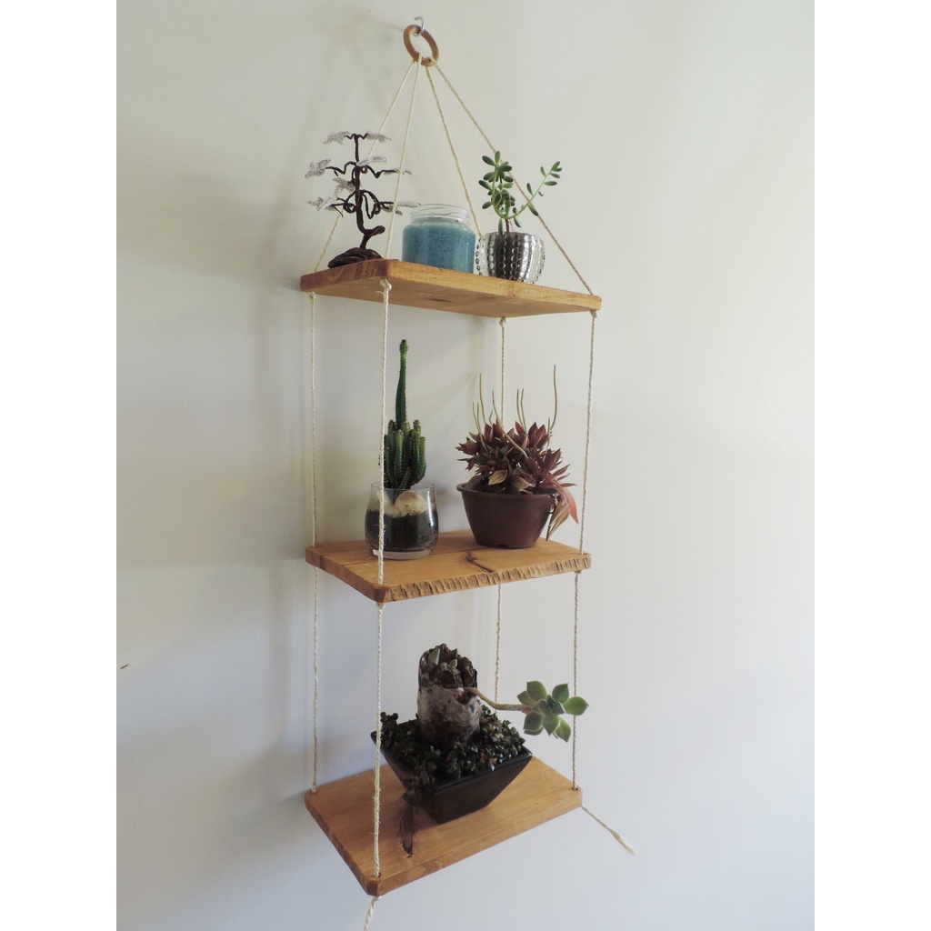 Prateleiras Suspensas Decorativa Para Plantas, Cozinha, Quarto com ...
