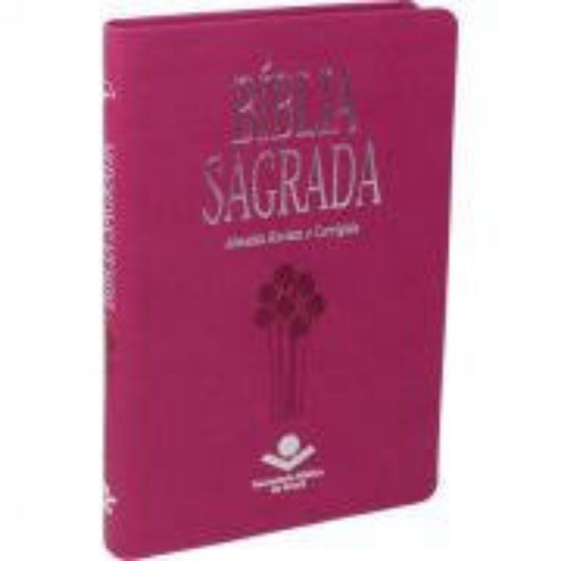 Bíblia Sagrada Slim ARC | Letra Normal | Couro | Pink em Oferta na Shopee