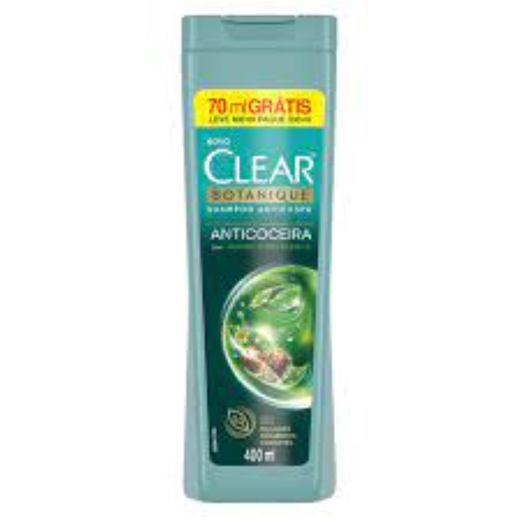 Shampoo Clear Botanique Anticaspa&anticoceira Leve 400ml Pague 330ml*