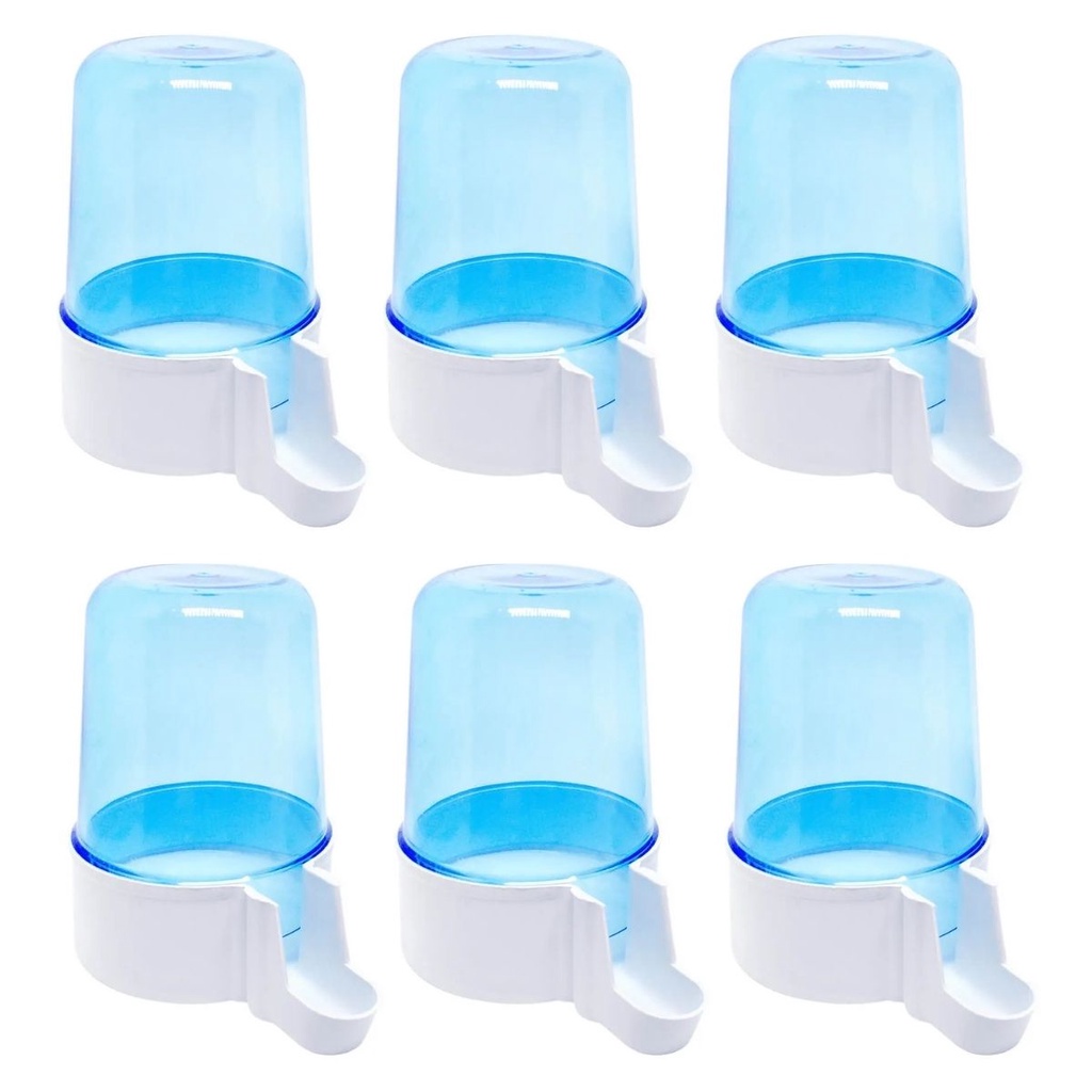 Kit Com 6 Bebedouros Automáticos Italianos Para Aves e Calopsitas - 300ml Malha Larga em Oferta na Shopee