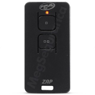 Controle Remoto Para Alarme Tx Zap 2 Botões 433mhz Preto Ppa