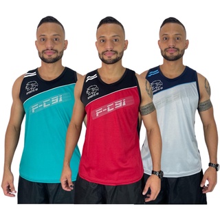 kit com 05 camisa masculina regata dry fit para academia esportes promoção