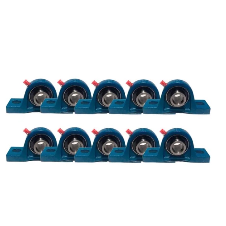 Ucp208 Kit 10 Mancais Pedestal C/Rolamento Para Eixo 40mm