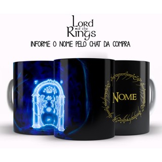 Xícara Personalizada Senhor dos Anéis Portão Moria com Nome em Oferta na Shopee