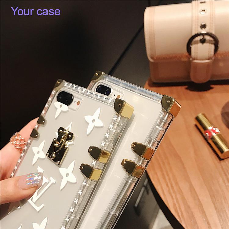 Cordão De Moda Transparente iPhone15 15promax 14plus 14pro 6/6S 7/8 6P/6SP 7P/8P X/XS XR MAX 12 ip13 Pingente Padrão CASE Duro