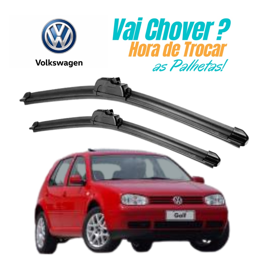 Par Palhetas para Limpador de Parabrisa Dianteiro Golf 1993 á 2006 Silicone em Oferta na Shopee