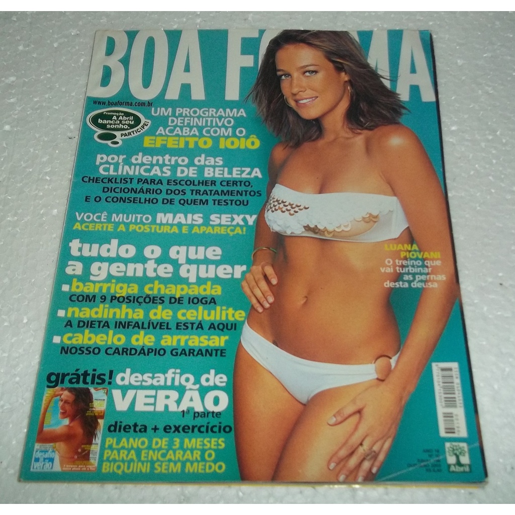 Revista Boa Forma Edição 196 - Ano 18 - Nº 10 - Luana Piovani - Outubro 2003