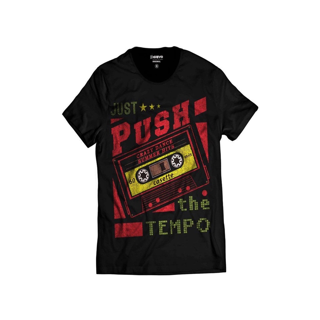 Camiseta Fita Cassete Retrô Pop Rock Anos 90 Dance House
