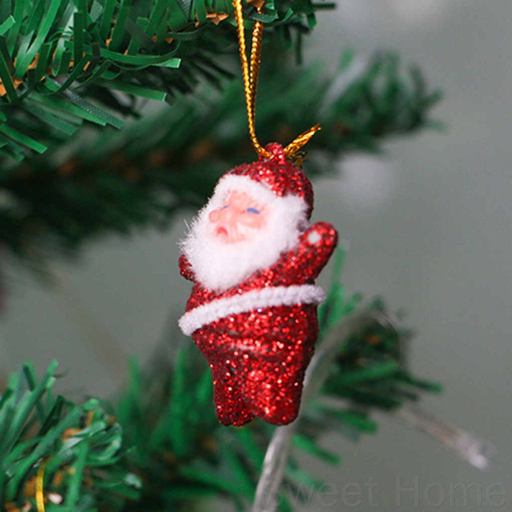 6 Pçs Enfeites Natalinos Decorativos De Árvore De Natal Papai Noel Várias  Cores (Bh) | Shopee Brasil