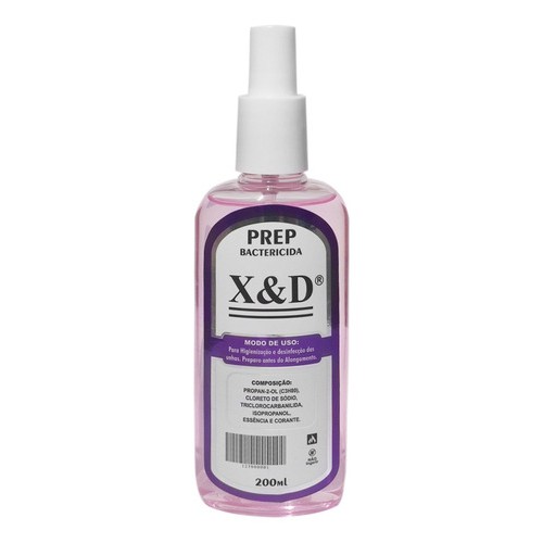 Prep x&d 200ml bactericida para cuidados da unha xed