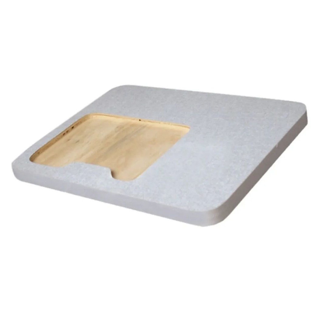 Base Portátil Para Máquina Overlock Gn1 Tampo Madeira