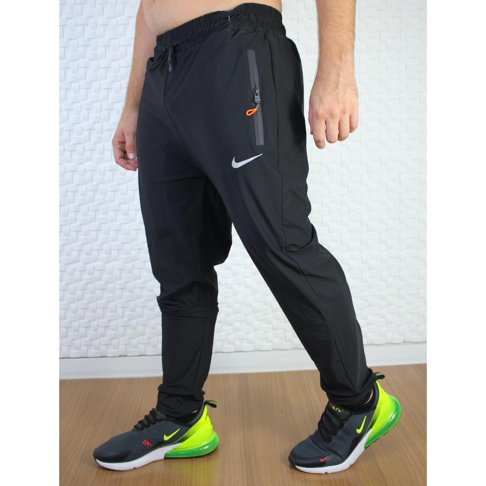 Calças dry fit elastano masculina esportiva