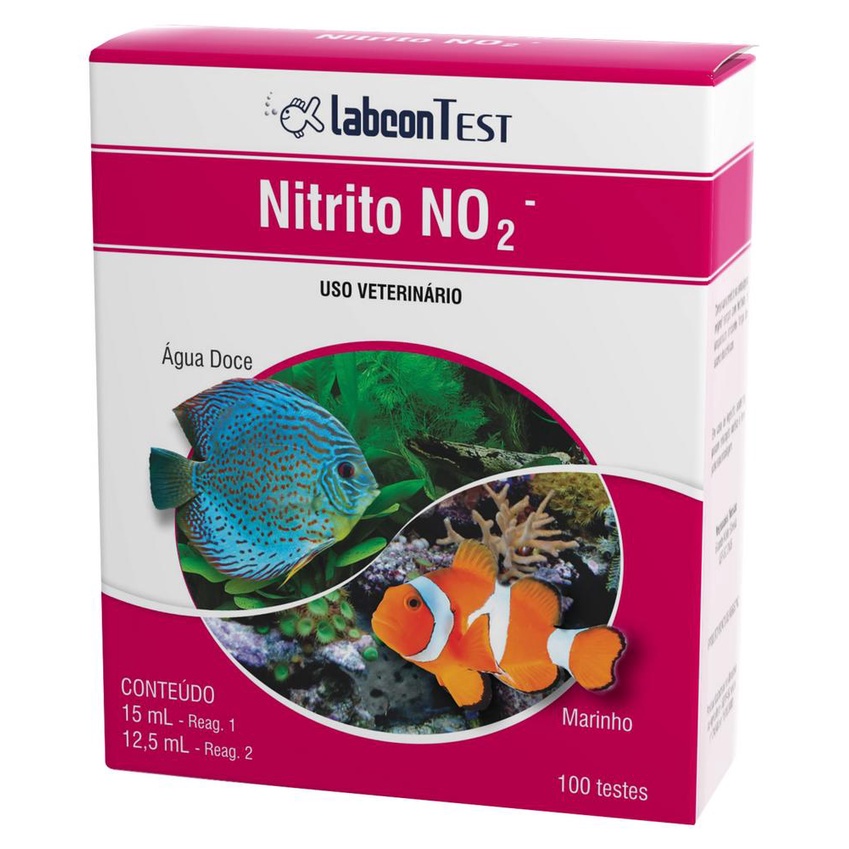 Teste de Nitrito NO2 Alcon Labcon Para Aquários Doce/Salgado