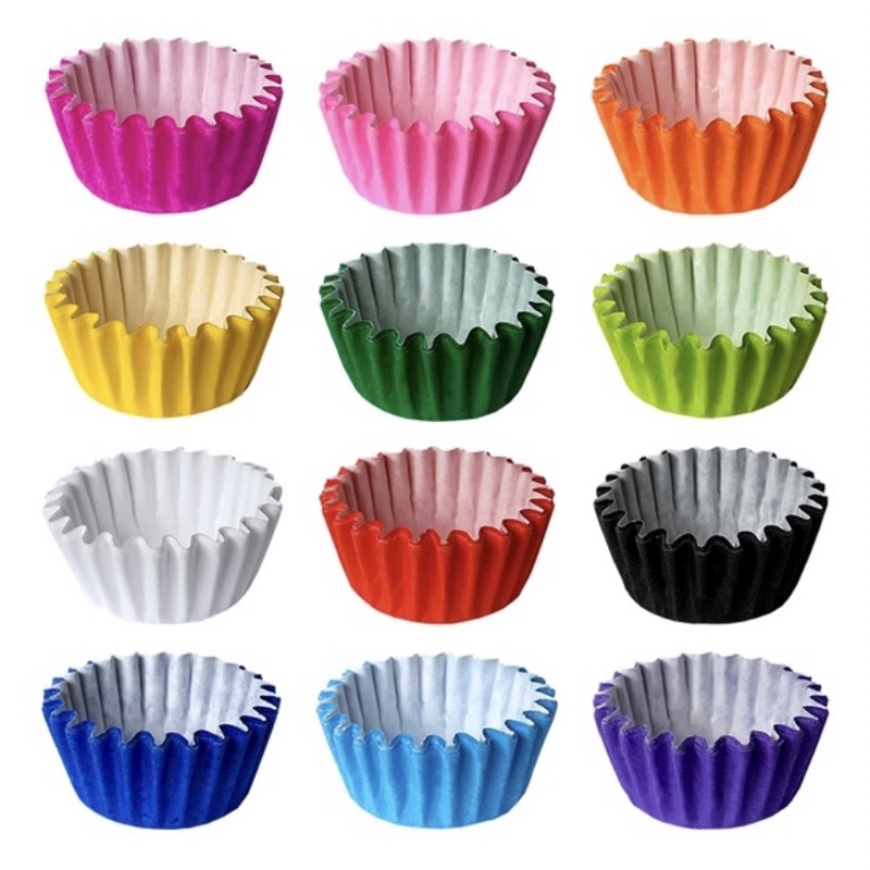 450 forminha MINI cupcake forneavel  Plac escolha as cores 10 pacotes //