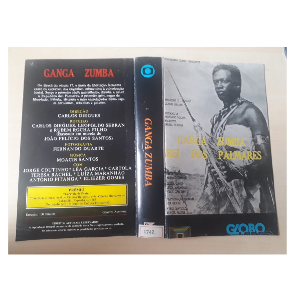 dvd Ganga Zumba O Rei Dos Palmares