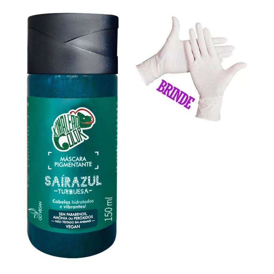Kamaleão Color Tonalizantes Coloridos 150ml Tinta de Cabelo Máscara Pigmentante Rosa Azul Ruivo Laranja Roxo