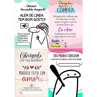 Cartão de Agradecimento Cliente TAG 9x6 Colorido NÃO PERSONALIZADOS em Oferta na Shopee