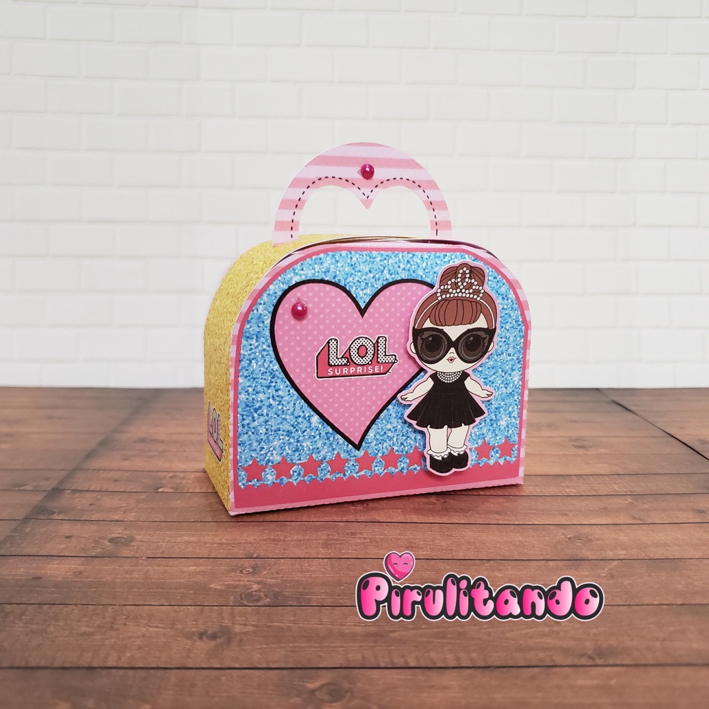 6 Maletinhas Lol surprise personalizada festa aniversario lembrancinha