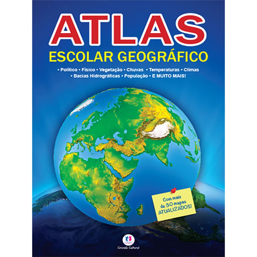 Atlas Escolar Geográfico Livro Escolar De Geografia