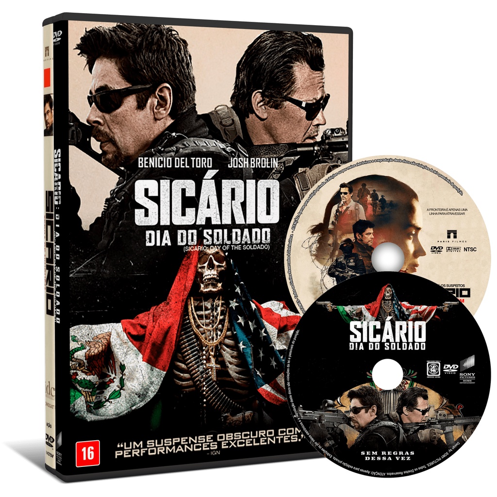 DVD Sicario Dia do Soldado e Sicario Terra de Ninguém