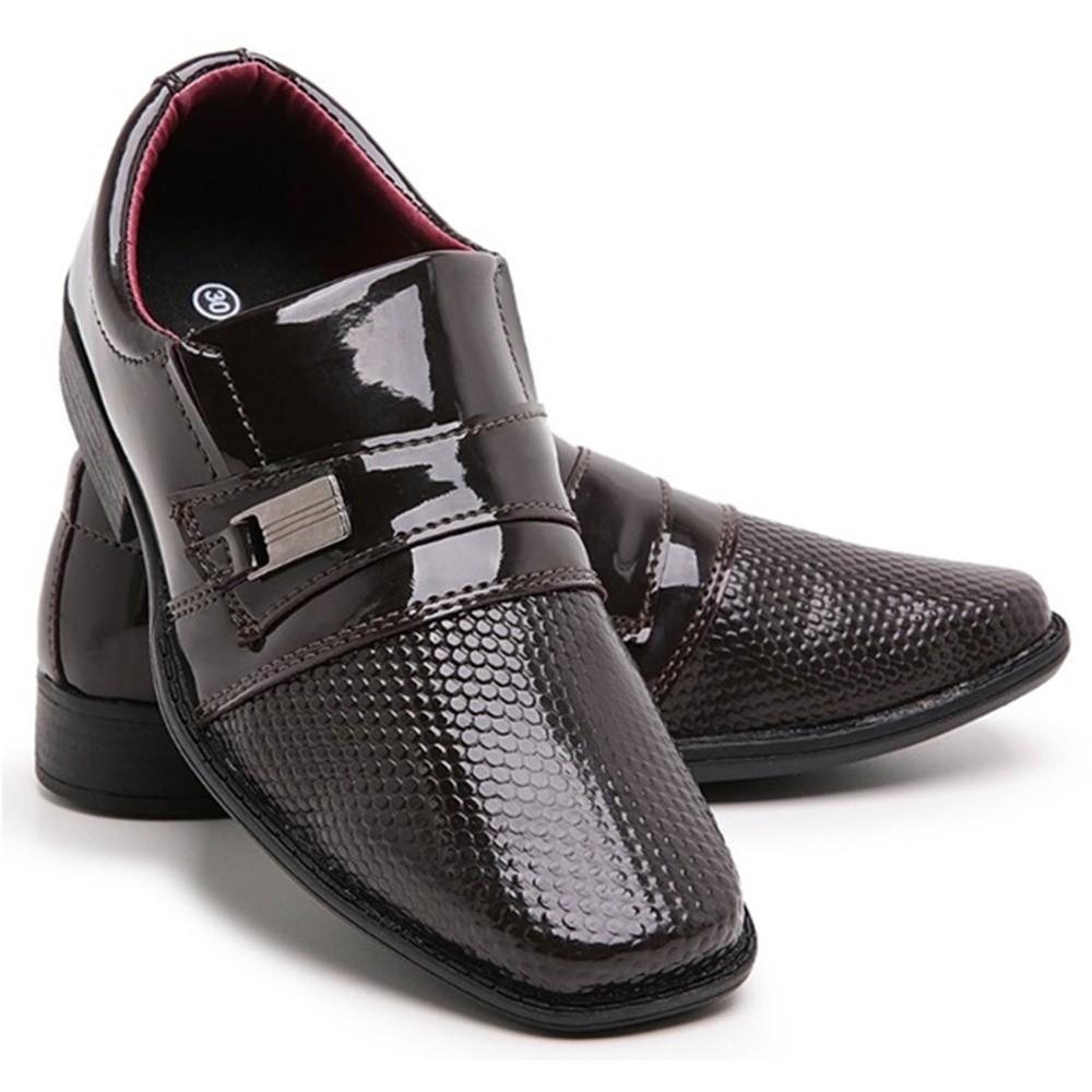 Sapato Social Meninos Infantil A partir do n° 24 Sapato Festas Antiderrapante