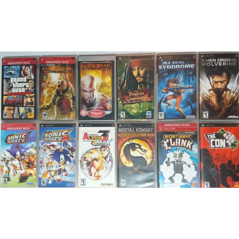 psp jogos em mídia física originais em bom estado playstation