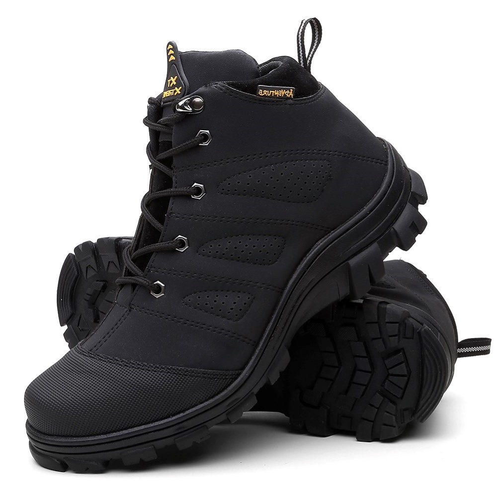 Bota Masculina Biqueira Impermeável Coturno Confortavel Adventure Trilha Cano Curto na Promoção Oferta