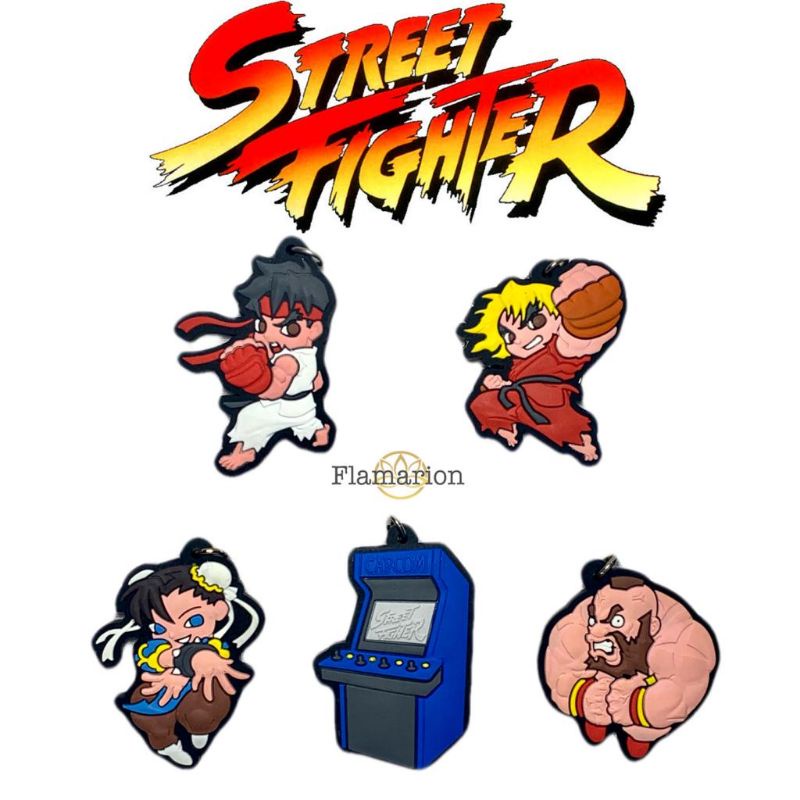 Chaveiro Personagem Street Fighter Fliperama Games Emborrachados