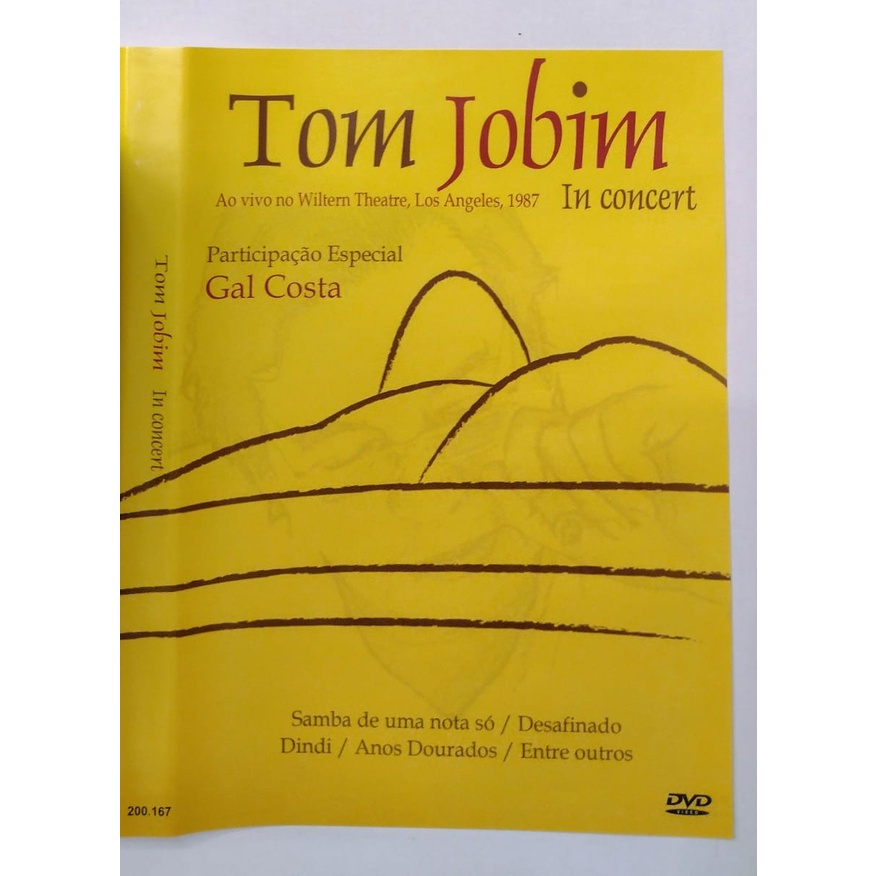 Dvd Tom Jobim Ao Vivo Los Angeles 1987 In Concert