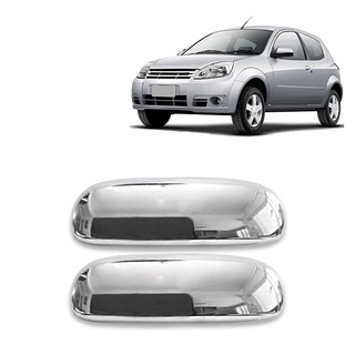 Par Aplique Cromado para Maçaneta Externa Courier 1996 a 2013 Escort 1997 a 2004 KA 1997 a 2013 2 Portas