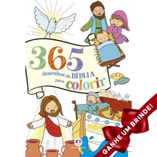 Livro 365 Desenhos da Bíblia para Colorir | Ciranda Cultural | Crianças Infantil Evangélico em Oferta na Shopee