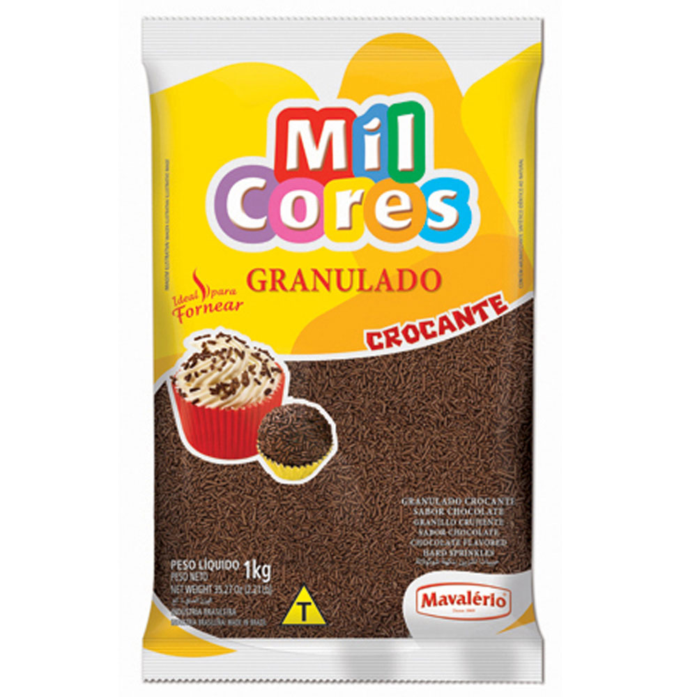 Chocolate Granulado Crocante Mil Cores 1,01kg - Mavalério