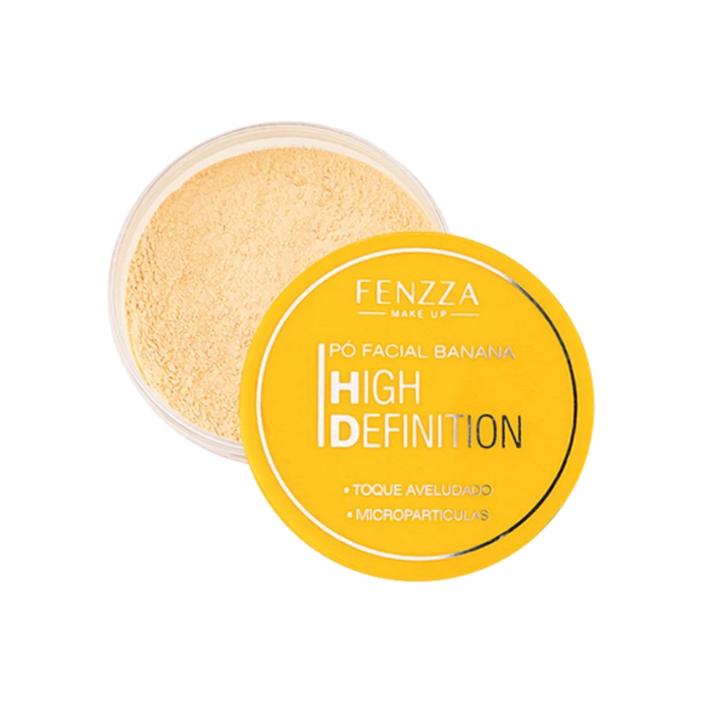 Pó Facial Banana High Definition 15g Fenzza Maquiagem
