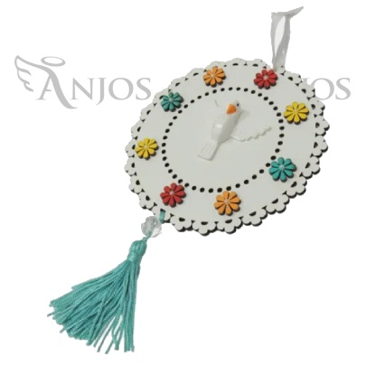 Adorno Mandala Pendulo Divino Espirito Santo Redondo