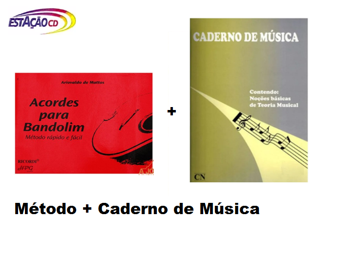 Metodo Acordes p/ Bandolim +  Caderno de Musica