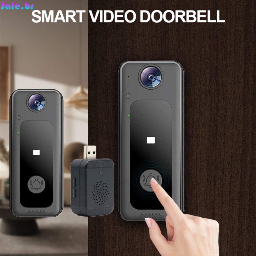 Campainha com câmera Inteligente com interfone à prova d'água Campainha residencial eletrônico Sem fio Wifi PK intelbras