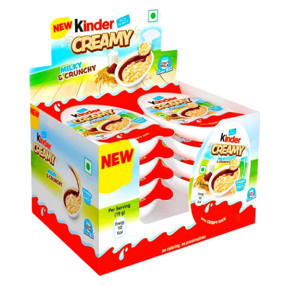 Caixa De Chocolate Kinder Creamy 19g 1cx c/ 8un | Shopee Brasil