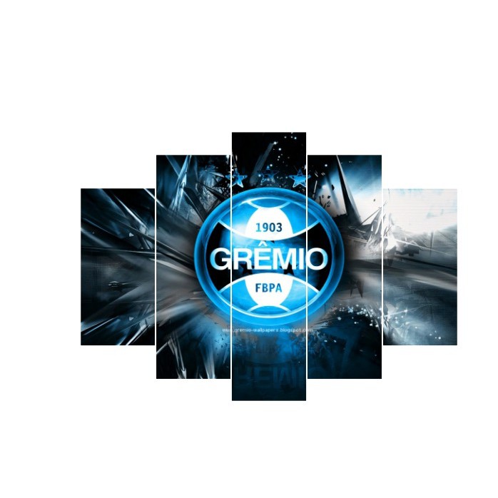 Quadro Decorativo Mosaico 5 Peças Grêmio Mdf 3mm em Oferta na Shopee